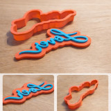 Emporte-pièce Lover en relief – Biscuit & Tampon 2-en-1 | The Delirium Workshop