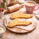 Emporte-pièce Lover en relief – Biscuit & Tampon 2-en-1 | The Delirium Workshop