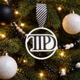 Ornement de Noël TTPD noir et blanc – Décoration moderne inspirée pop