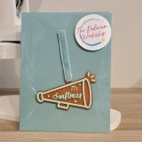 Ornement de Noël Swiftmas – Mégaphone orange pailleté