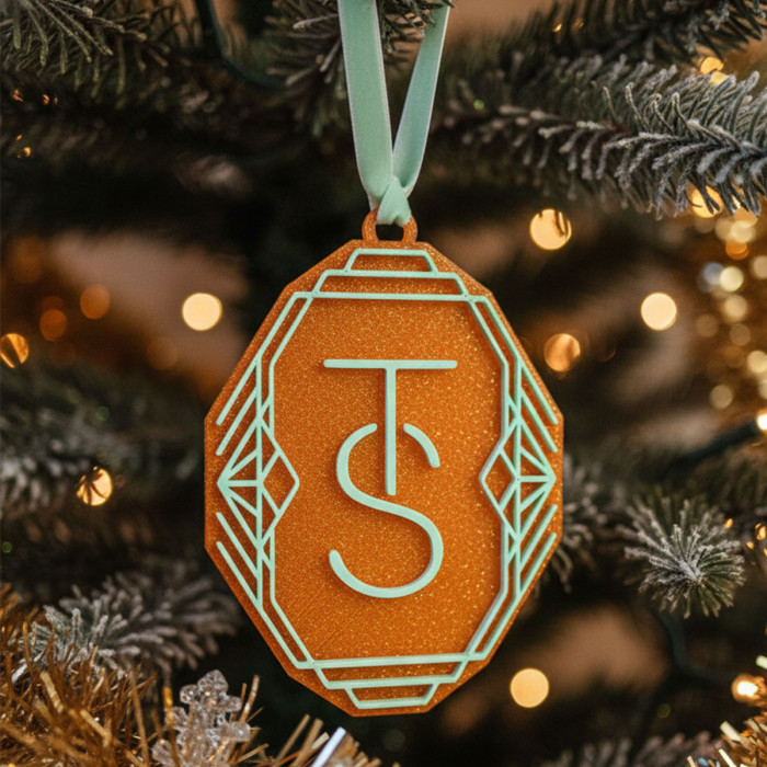 Ornement de Noël TS Signature – Style Art Déco Swiftmas