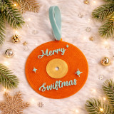 Ornement de Noël vinyle Merry Swiftmas | Décoration originale de sapin