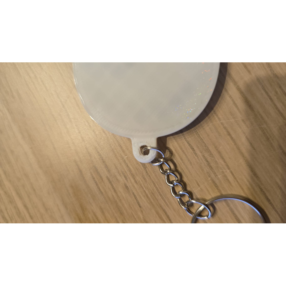 Porte-clé TTPD noir & blanc – Accessoire inspiré de l’ère TTPD