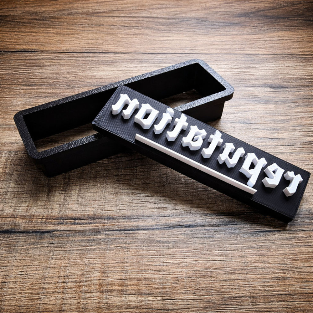 Emporte-pièce Reputation – Tampon biscuit 2-en-1 imprimé en 3D