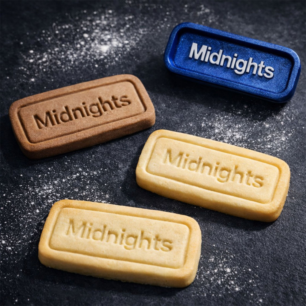 Emporte-pièce Biscuit Midnight – Tampon 2-en-1 Imprimé en 3D