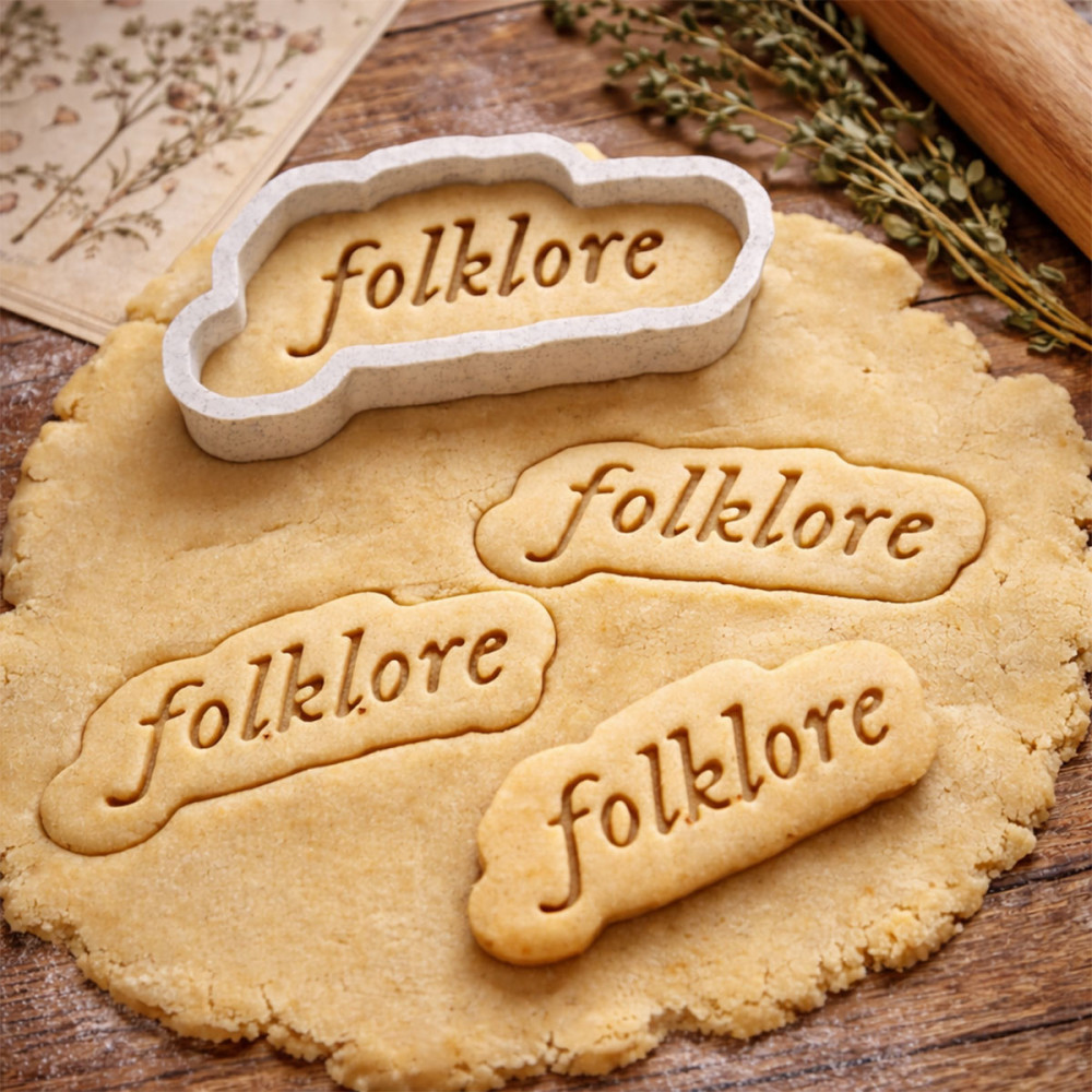 Emporte-pièce & Tampon Folklore 2-en-1 – Signature Manuscrite | The Delirium Workshop