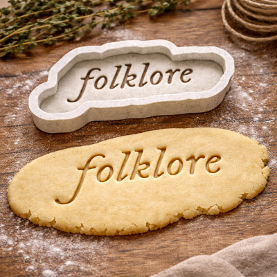 Emporte-pièce & Tampon Folklore 2-en-1 – Signature Manuscrite | The Delirium Workshop