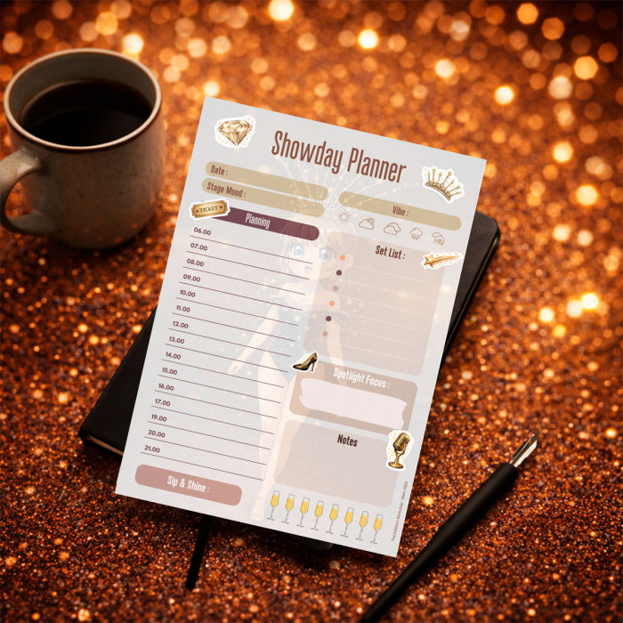 Showday Planner The Stars Crown Serie  – Édition limitée mars | The Delirium Workshop