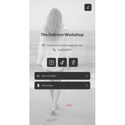 Porte-clé NFC NüKo TTPD – Accessoire connecté design | The Delirium Workshop